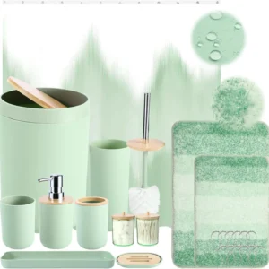 Green Ombre Shower Set