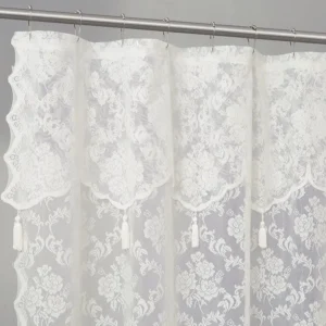 Ivory Lace Shower Curtain