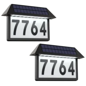 Solar LED Address Sign